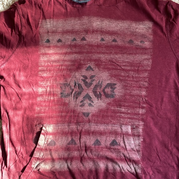 🍂 American Eagle Hooded Long Sleeve with South West Pattern - Picture 2 of 4